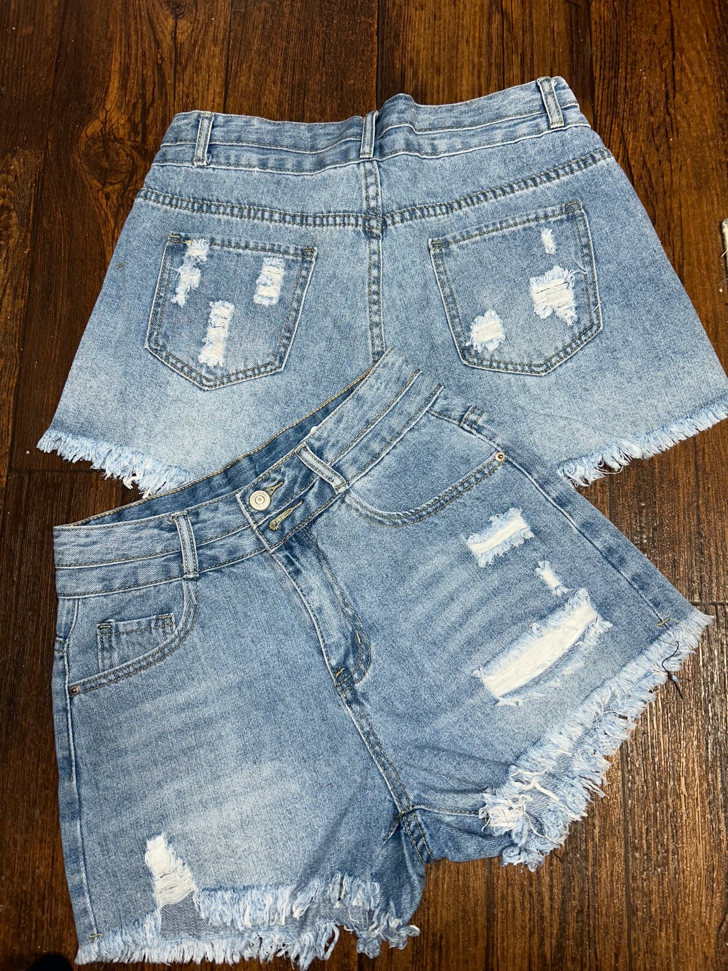 Womens Shorts blue jean cut offs