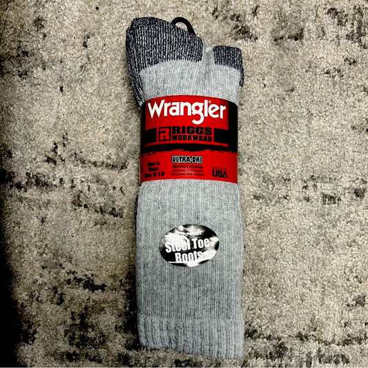 Mens socks Wrangler Steel Toe Ultra Dri Work Boot