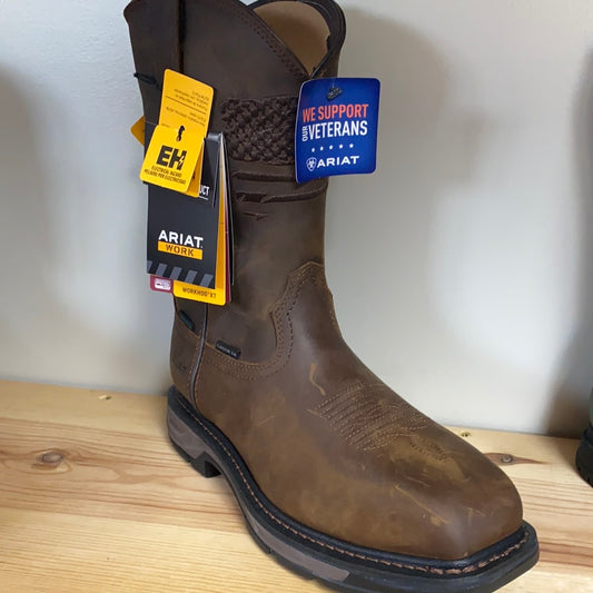 Mens boots Ariat workhog patriots h20